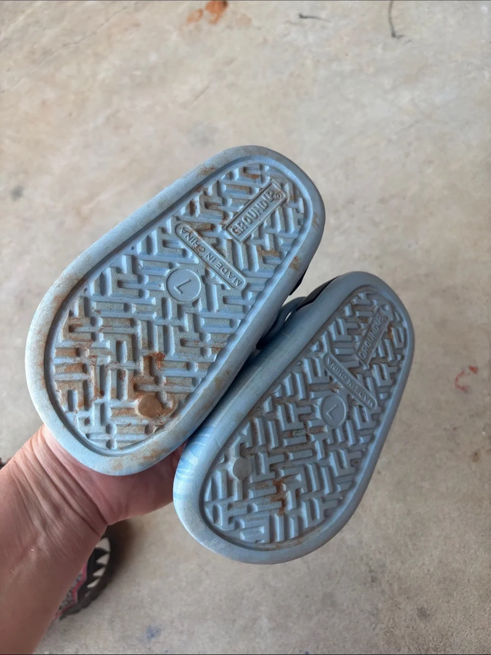 Ground up bluey sandals! Toddler 7